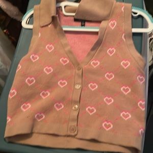 Heart sweater vest